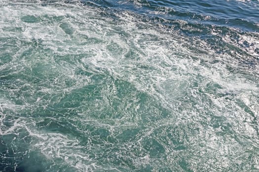 wavy sea view in nature for background and wallpaper