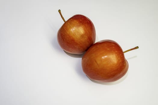 close up ready to eat apple fruit on background