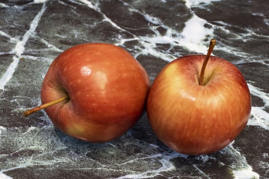 close up ready to eat apple fruit on background