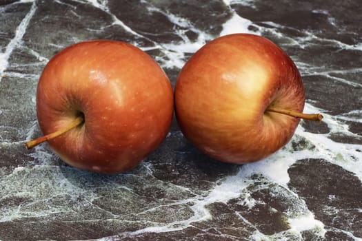 close up ready to eat apple fruit on background