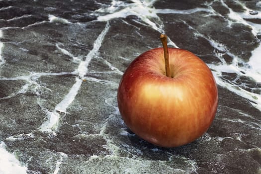 close up ready to eat apple fruit on background