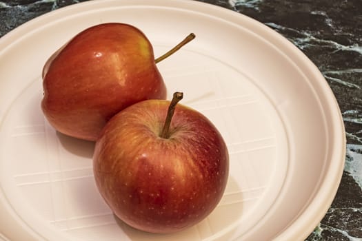 close up ready to eat apple fruit on background