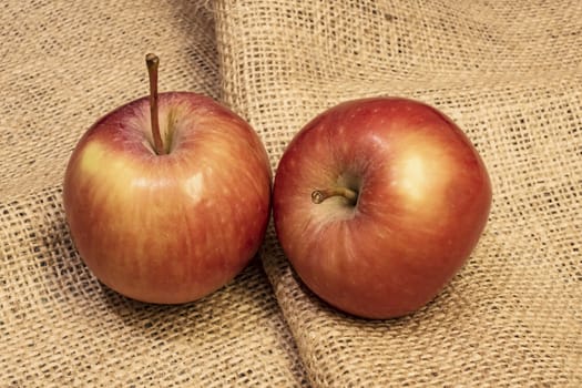 close up ready to eat apple fruit on background