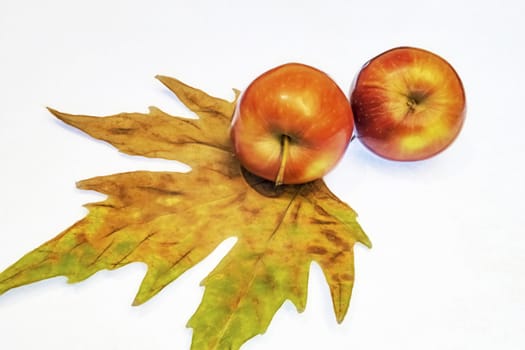 close up ready to eat apple fruit on background