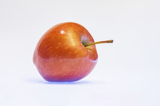 close up ready to eat apple fruit on background