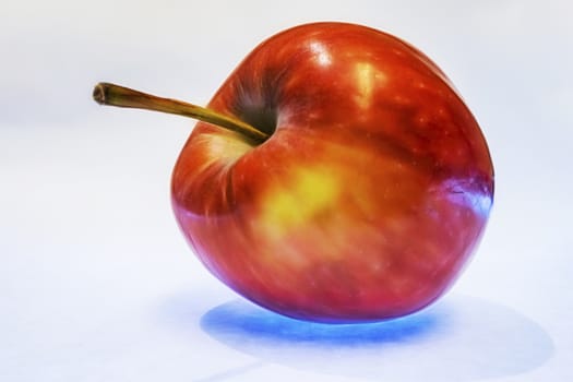 close up ready to eat apple fruit on background