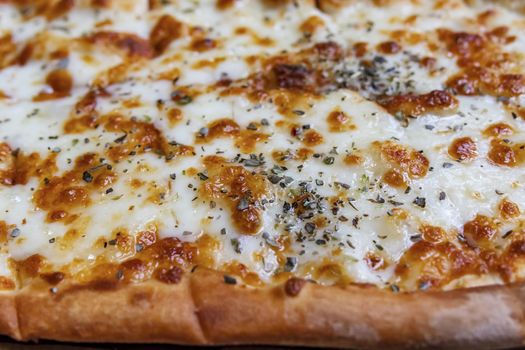 close up ready to eat delicious pizza
