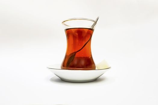 ready to drink traditional turkish tea in glass cup