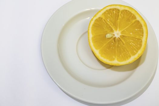 lemon fruit with high nutritional and vitamin value