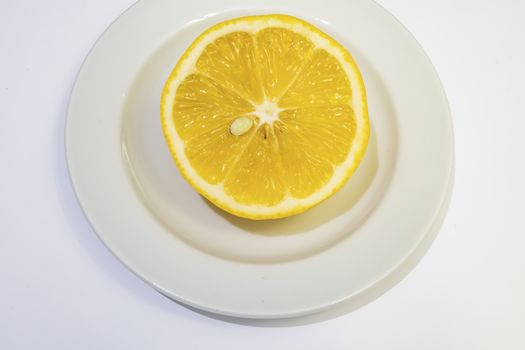 lemon fruit with high nutritional and vitamin value