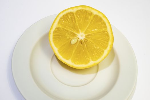 lemon fruit with high nutritional and vitamin value