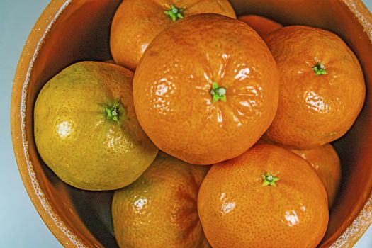 mandarin fruits with vitamin c in winter season