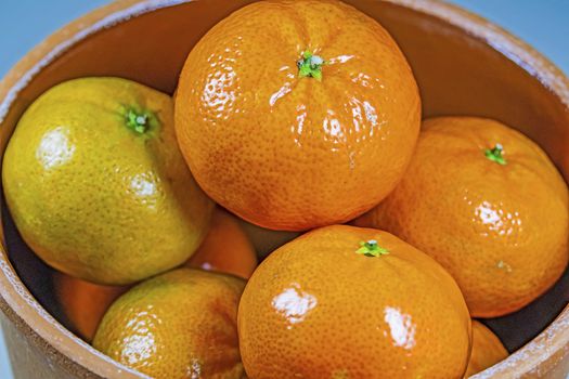 mandarin fruits with vitamin c in winter season