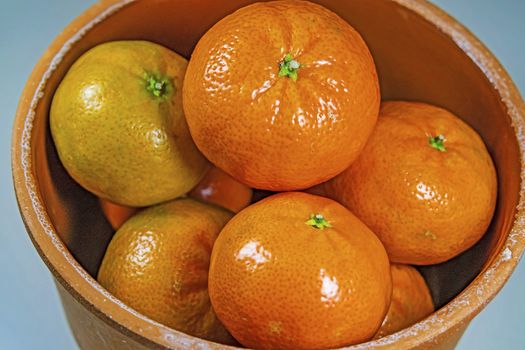 mandarin fruits with vitamin c in winter season