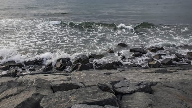wavy sea view in nature for background and wallpaper