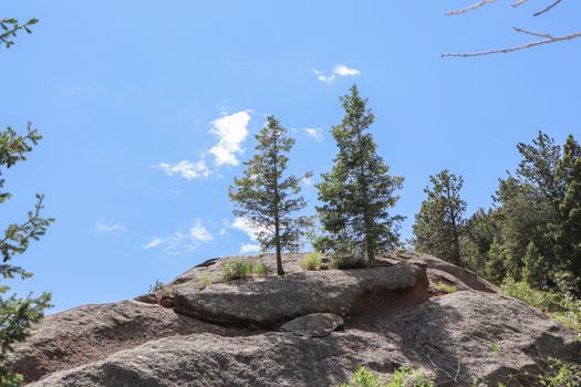 Helen hunt's falls Colorado hiking trail mountain views summer 2019