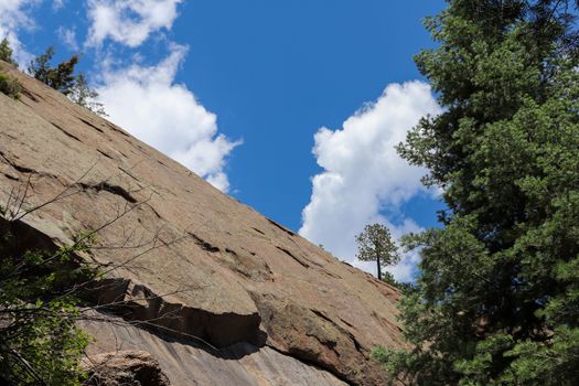 Helen hunt's falls Colorado hiking trail mountain views summer 2019