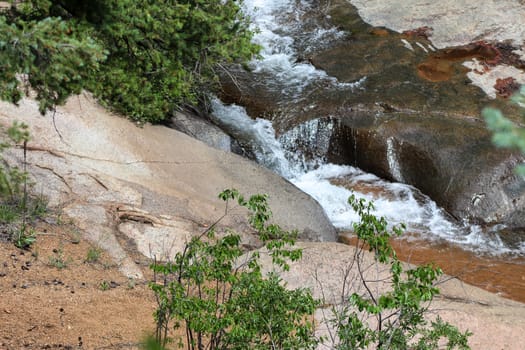 Helen hunt's falls Colorado waterfalls flowing stream summer 2019