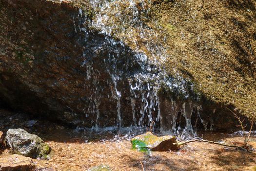 Helen hunt's falls waterfall views from hiking trails Colorado up close