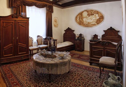 Early century room interior.