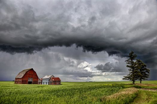Prairie Storm Canada summer rural major structure Saskatchewan