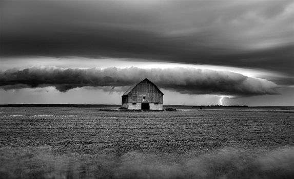 Prairie Storm Canada summer rural major structure Saskatchewan