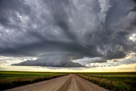 Prairie Storm Canada summer rural major structure Saskatchewan