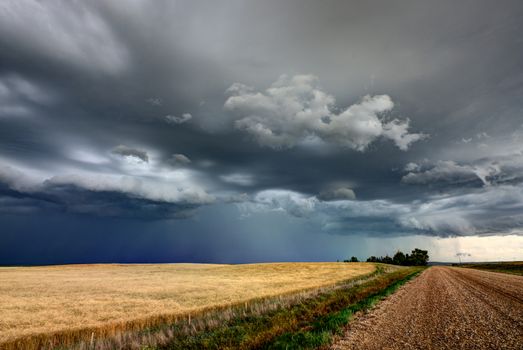 Prairie Storm Canada summer rural major structure Saskatchewan