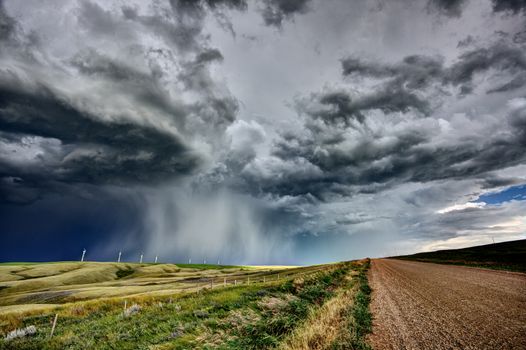 Prairie Storm Canada summer rural major structure Saskatchewan