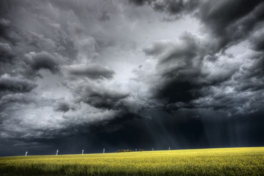 Prairie Storm Canada summer rural major structure Saskatchewan