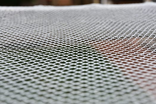 White garden netting texture