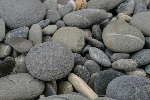 The background pattern of gravel stones at stone beach in Hualien, Taiwan.