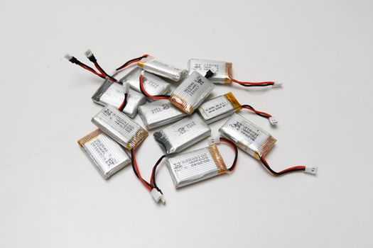 Bunch of small grey drone li-po batteries