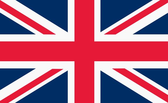 Union Flag or Union Jack when at sea of Great Britain