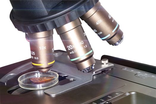 The optical microscope is used for planning, research experiments, and educational demonstrations in medical and clinical laboratories