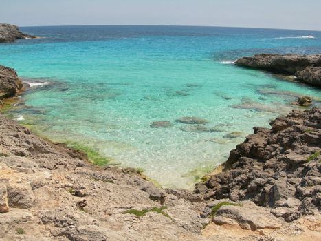 turquoise beach to live the tranquility and peace, the tranquility