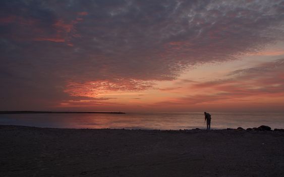 Sunrise in the Mediterranean quiet long exposure photographer