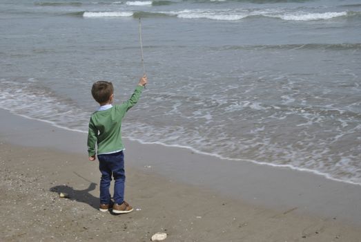 Playing with a stick