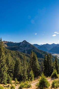 Beautiful mountain tour to the Aggenstein at sunset in the Tannheimer Tal