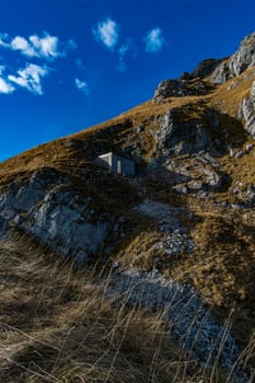 Beautiful mountain tour to the Aggenstein at sunset in the Tannheimer Tal