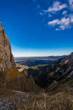 Beautiful mountain tour to the Aggenstein at sunset in the Tannheimer Tal