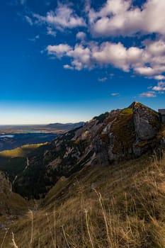 Beautiful mountain tour to the Aggenstein at sunset in the Tannheimer Tal