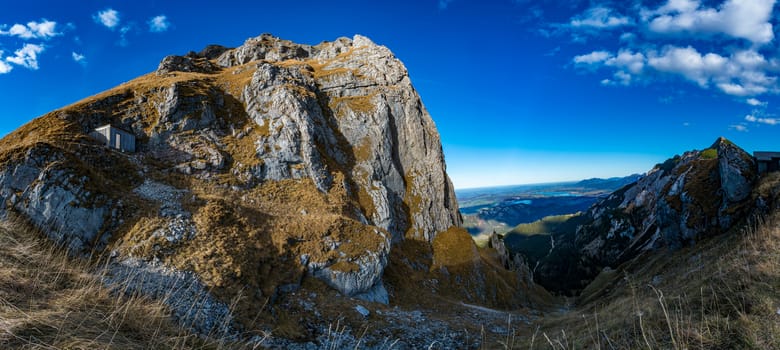 Beautiful mountain tour to the Aggenstein at sunset in the Tannheimer Tal