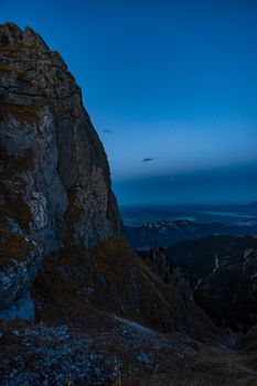 Beautiful mountain tour to the Aggenstein at sunset in the Tannheimer Tal