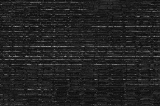 Black brick wall texture, dark background