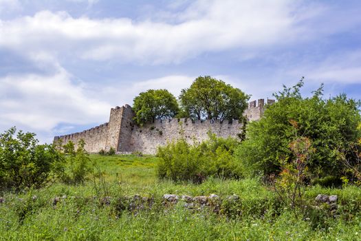 Castle of Platamonas, an touristic attraction of central Macedonia. Greece.