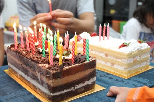 birthday cakes and candles