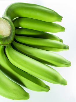 Raw Cavendish banana Isolated on white background