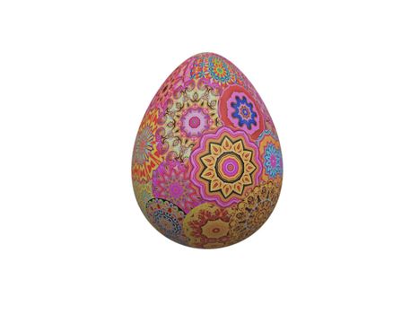 Happy easter colors on white background - 3d rendering