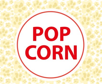 Popcorn seamless pattern, endless texture. Repeating background. illustration